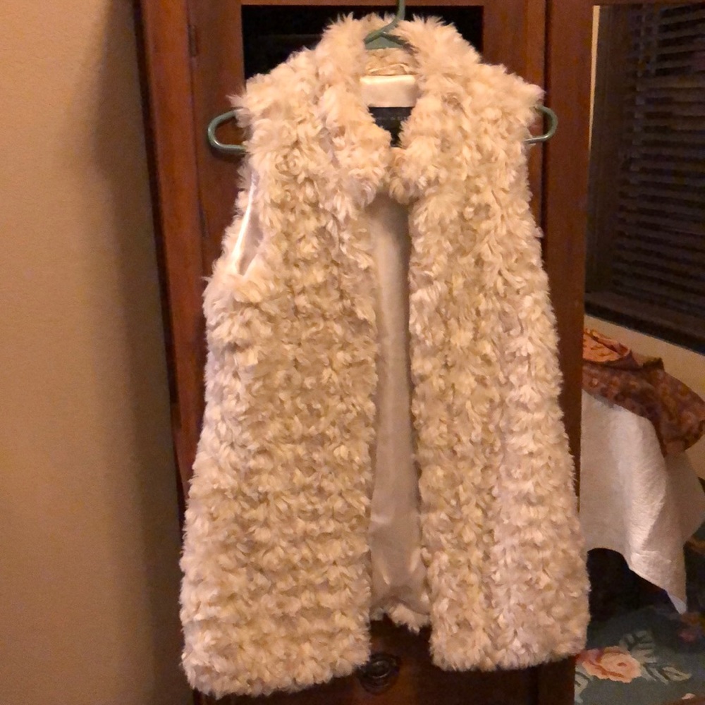 Faux fur vest